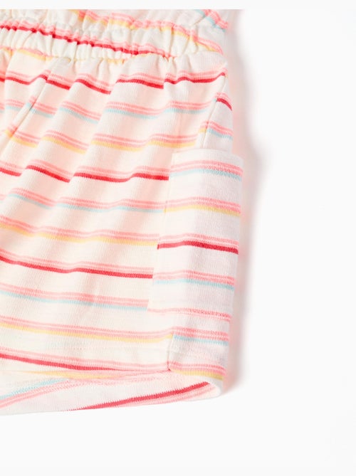 Tuta in cotone a righe con tasche cargo - Kiabi