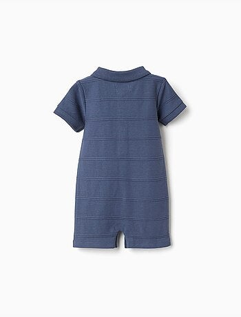 Tuta in cotone con linee in rilievo B&S