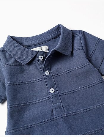 Tuta in cotone con linee in rilievo B&S