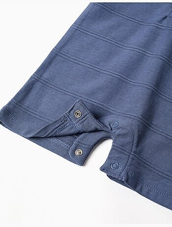 Tuta in cotone con linee in rilievo B&S