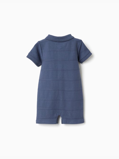 Tuta in cotone con linee in rilievo B&S - Kiabi