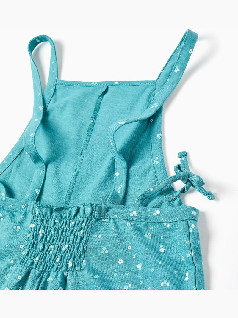 Tuta in cotone con motivo floreale Blu Blu - Kiabi
