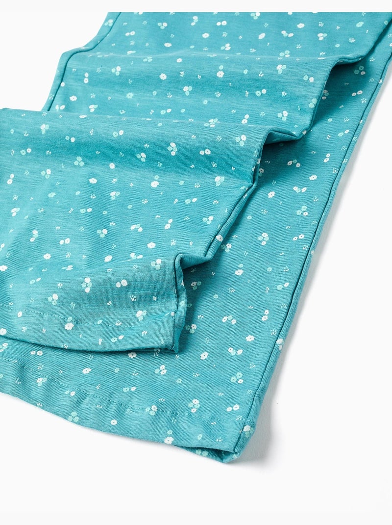 Tuta in cotone con motivo floreale Blu Blu - Kiabi