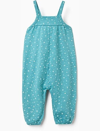 Tuta in cotone con motivo floreale