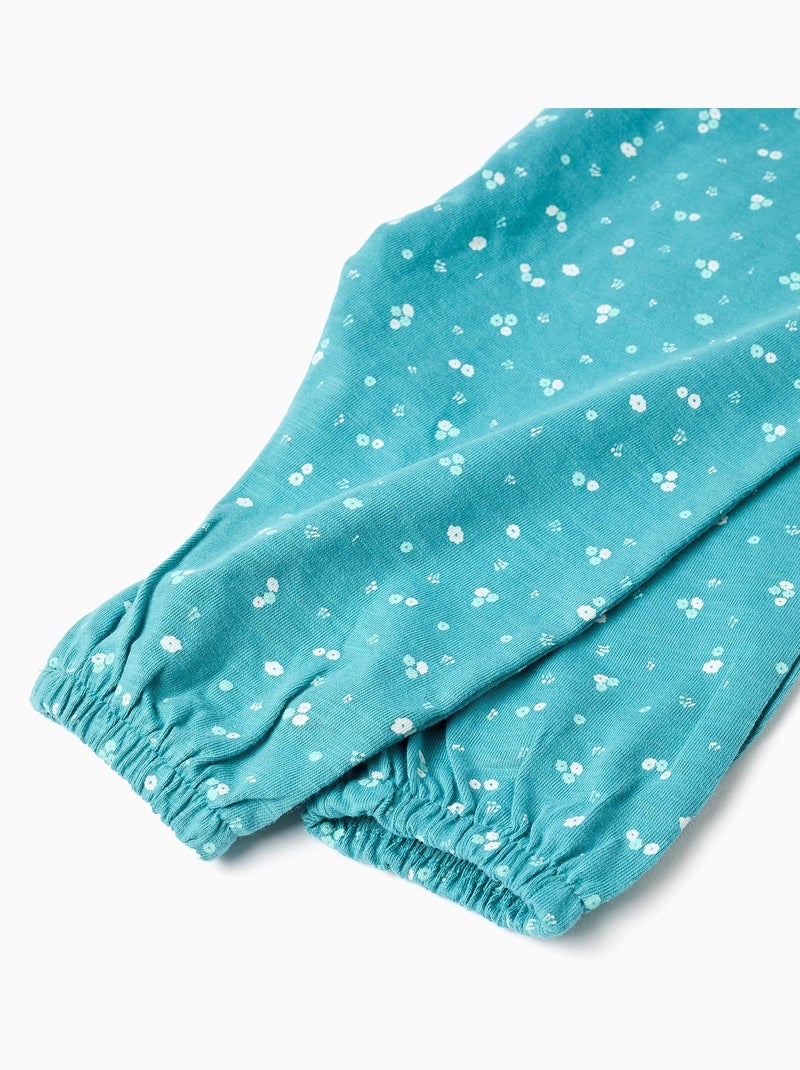 Tuta in cotone con motivo floreale Blu Blu - Kiabi