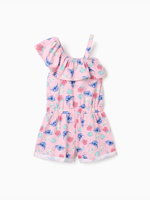 Tuta in cotone con motivo Stitch e volant - Kiabi