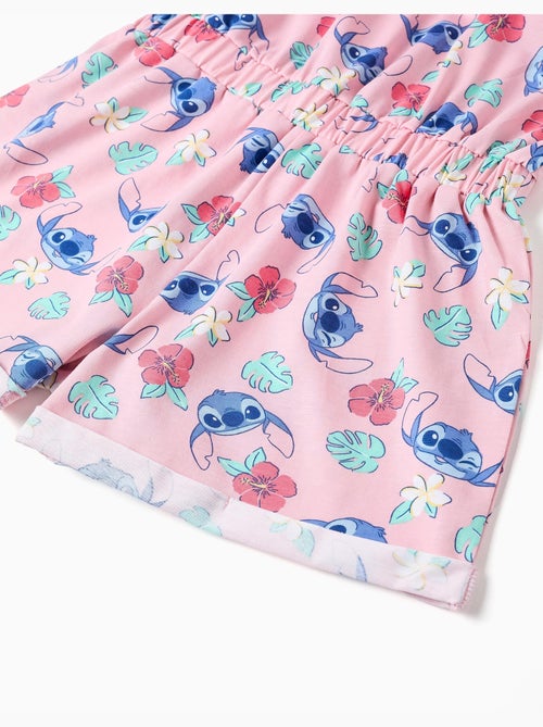 Tuta in cotone con motivo Stitch e volant - Kiabi