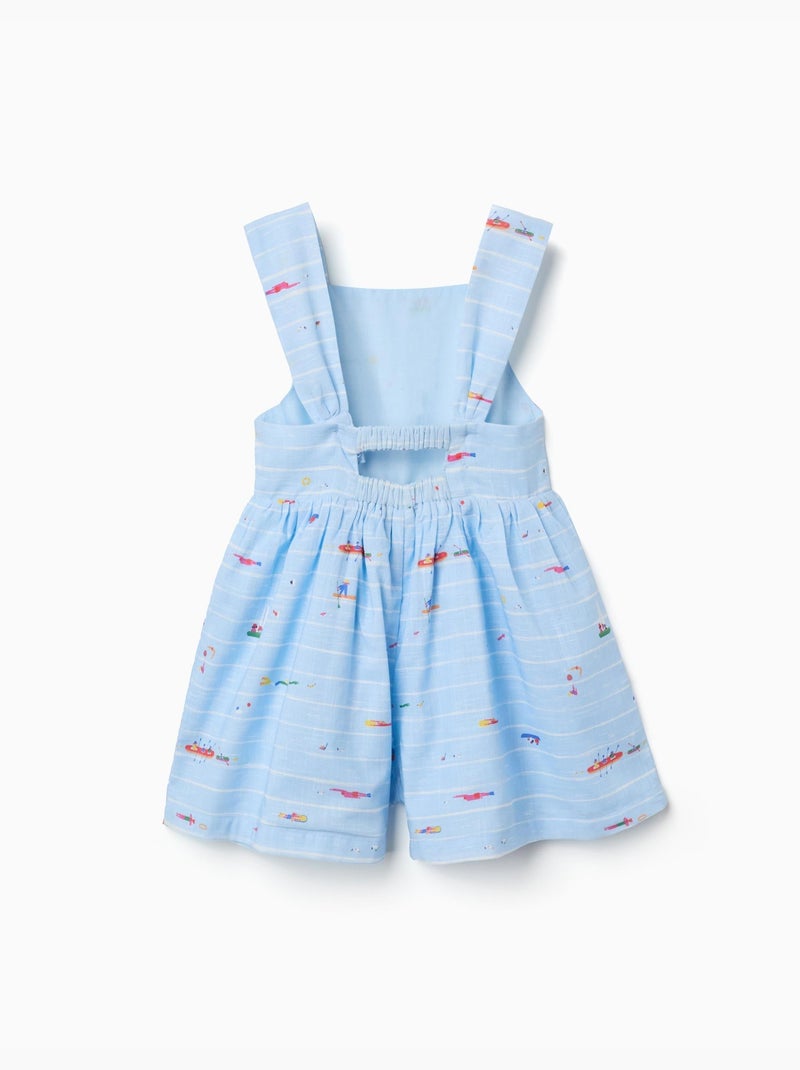 Tuta in cotone stampata Carolina Celas x Zippy Blu chiaro - Kiabi
