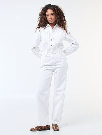 Tuta in denim a maniche lunghe