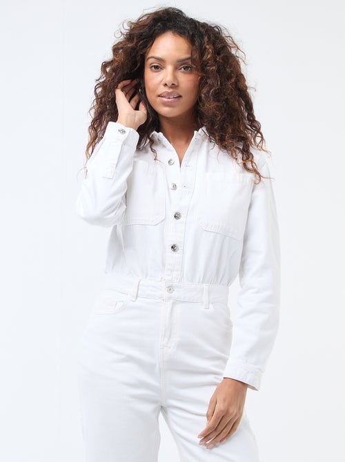 Tuta in denim a maniche lunghe - Kiabi