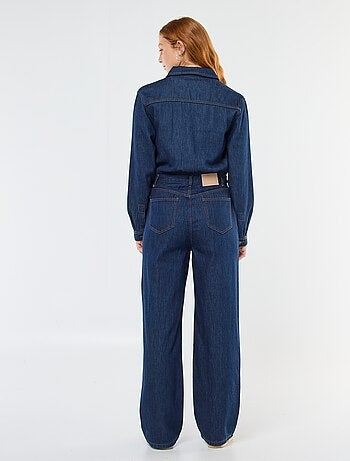 Tuta in denim a maniche lunghe