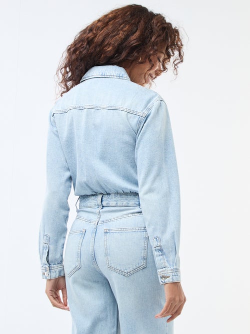 Tuta in denim a maniche lunghe - Kiabi