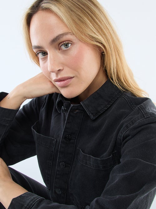 Tuta in denim a maniche lunghe - Kiabi