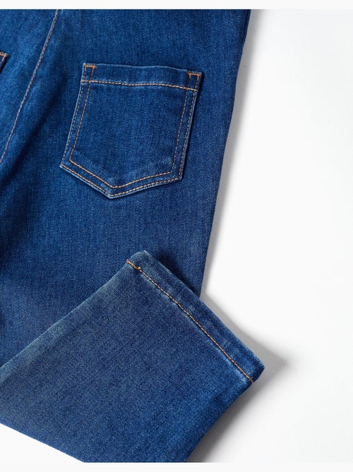 Tuta in denim con bretelle arricciate - Kiabi