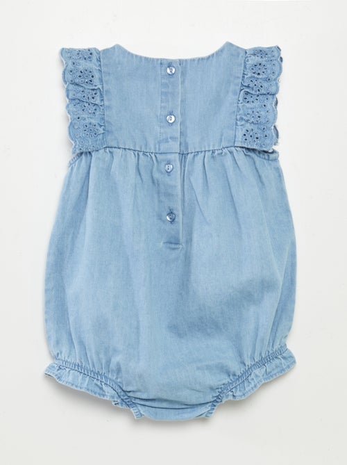 Tuta in denim con calzini e fascia coordinata - 3 pezzi - Kiabi