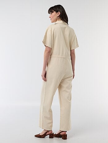 Tuta in jeans a maniche corte