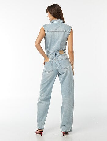 Tuta in jeans senza maniche