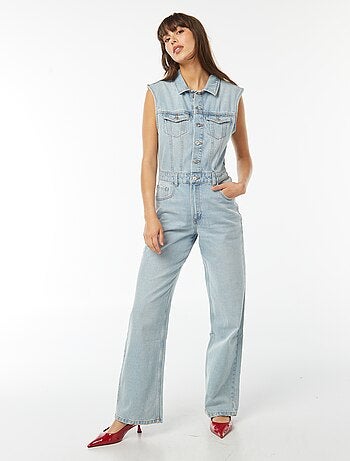 Tuta in jeans senza maniche