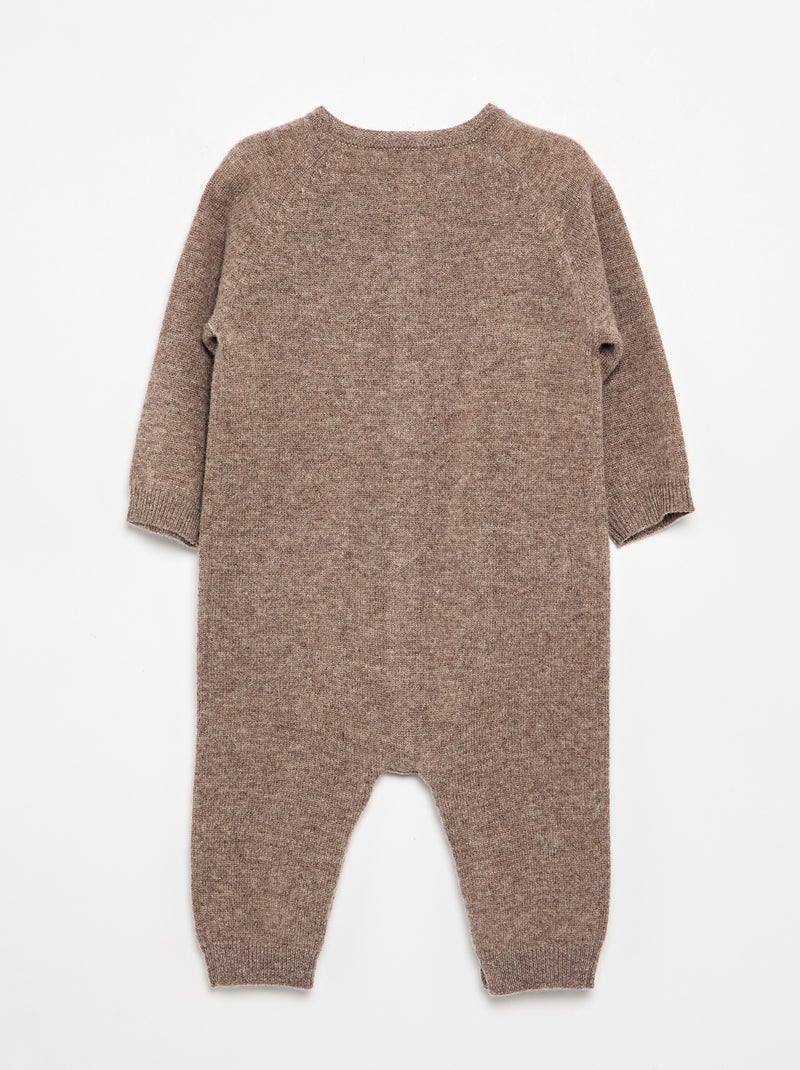 Tuta in lana e cashmere - Premium Marrone - Kiabi