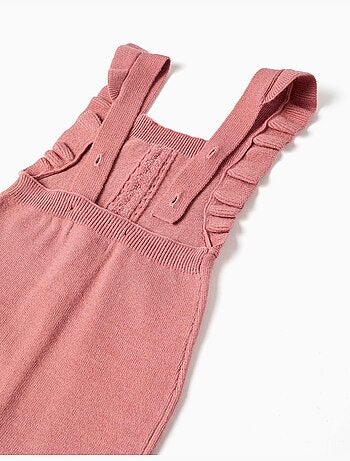 Tuta in maglia con spalline arricciate