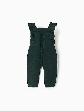 Tuta in maglia con spalline arricciate