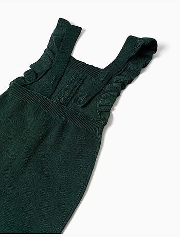 Tuta in maglia con spalline arricciate