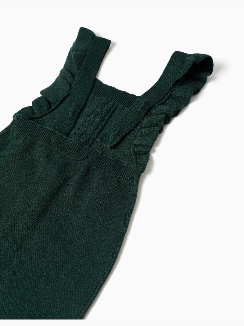 Tuta in maglia con spalline arricciate Verde scuro - Kiabi