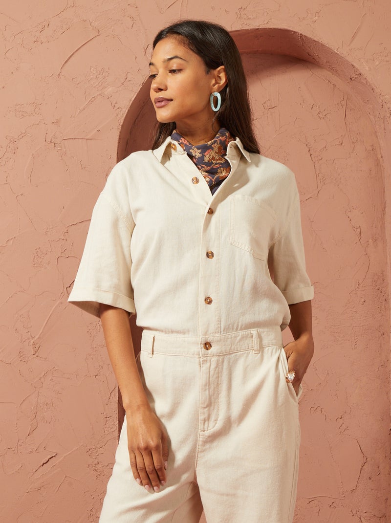 Camicia in misto lino - Azzurro - BAMBINO | H&M IT