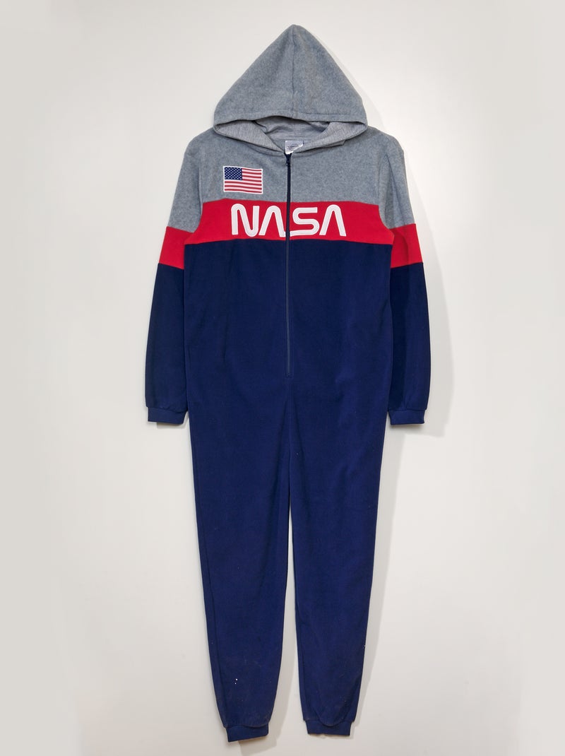 Tuta in pile 'NASA' blu marine - Kiabi