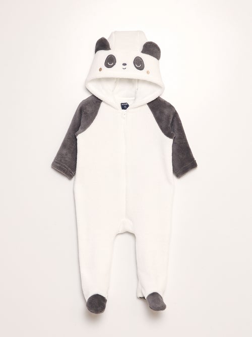 Tuta in pile 'panda' - Kiabi