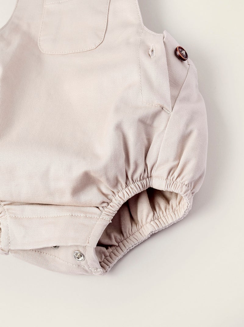 Tuta in twill Beige chiaro - Kiabi