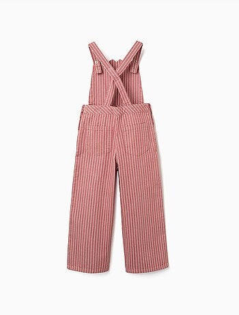 Tuta in twill di cotone con righe