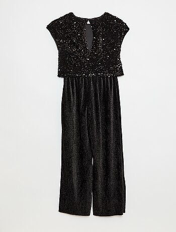Tuta in velluto con paillettes
