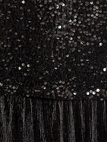 Tuta in velluto con paillettes