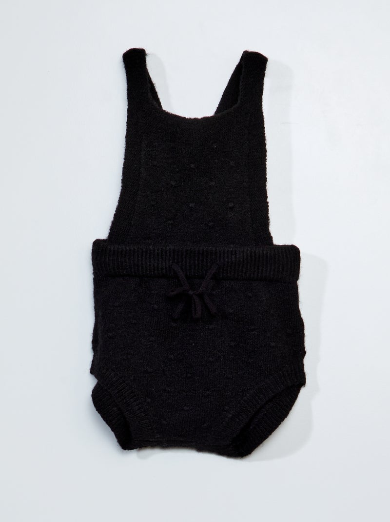 Tuta lavorata a maglia nero - Kiabi