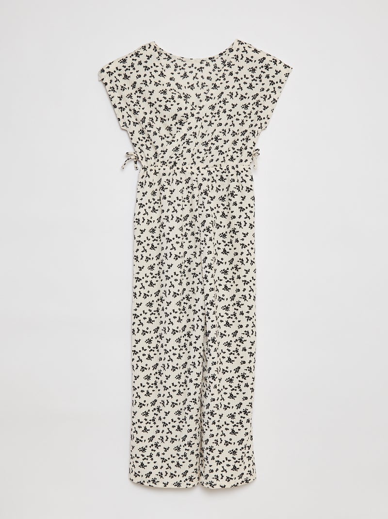 Tuta longue a maniche corte BEIGE - Kiabi