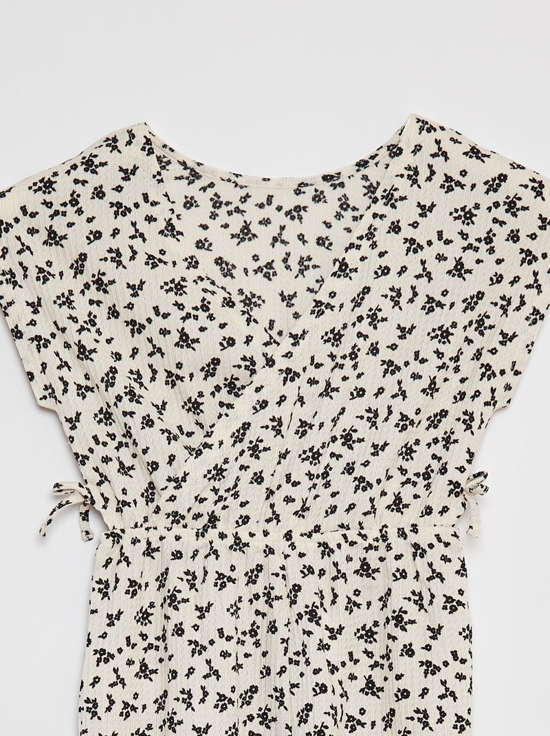 Tuta longue a maniche corte BEIGE - Kiabi