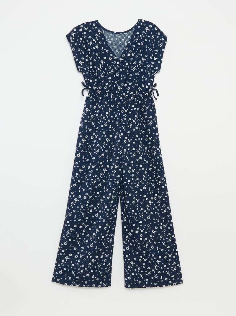 Tuta longue a maniche corte BLU - Kiabi