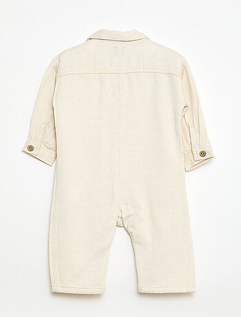 Tuta lunga con colletto a camicia vestibilità rilassata