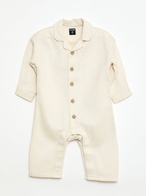 Tuta lunga con colletto a camicia vestibilità rilassata - Kiabi