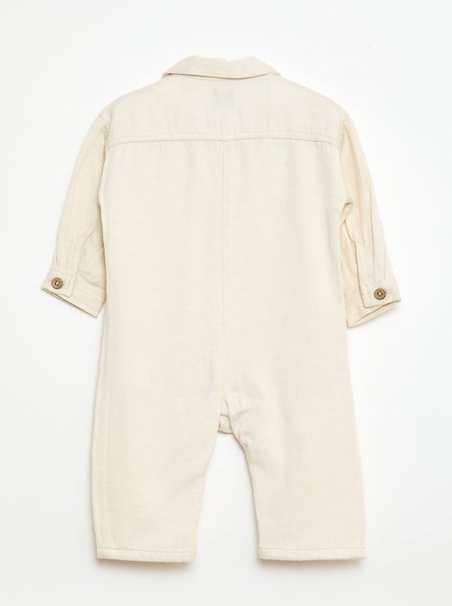 Tuta lunga con colletto a camicia vestibilità rilassata - Kiabi