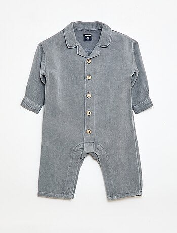 Tuta lunga con colletto a camicia vestibilità rilassata