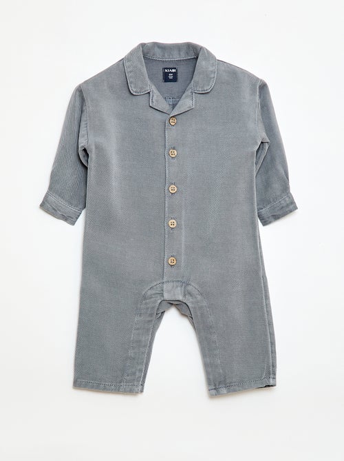 Tuta lunga con colletto a camicia vestibilità rilassata - Kiabi