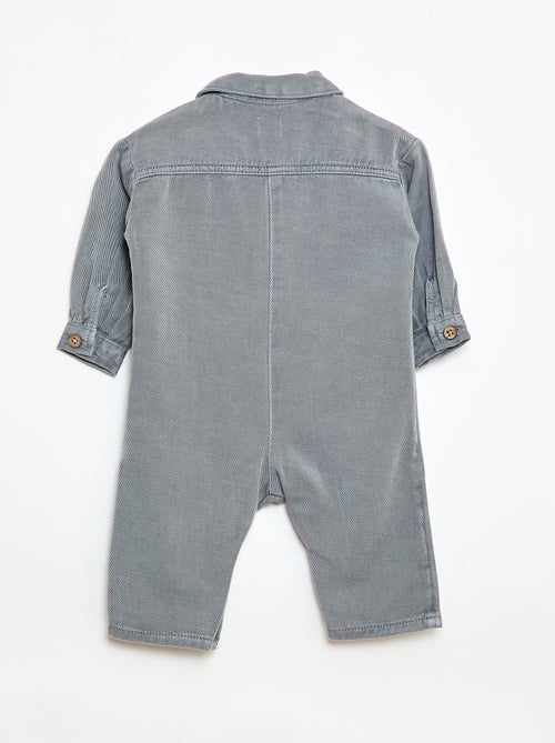 Tuta lunga con colletto a camicia vestibilità rilassata - Kiabi