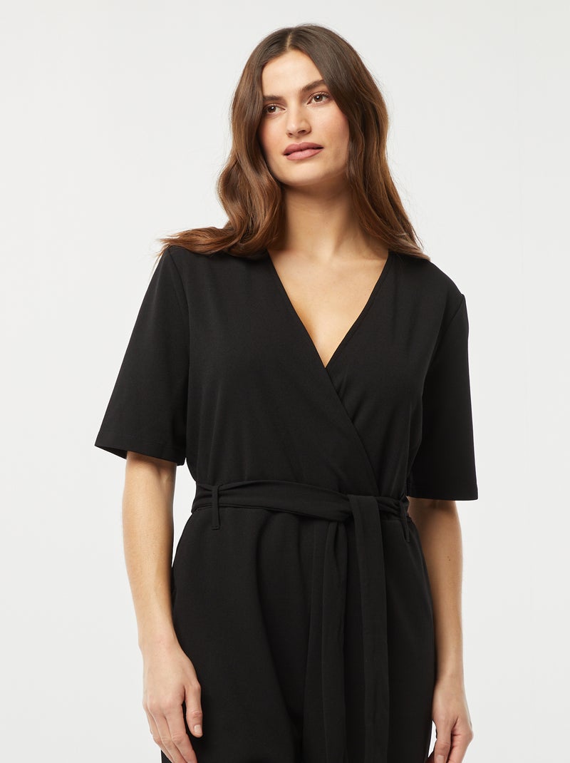 Tuta lunga con scollo a V 'JDY' nero - Kiabi