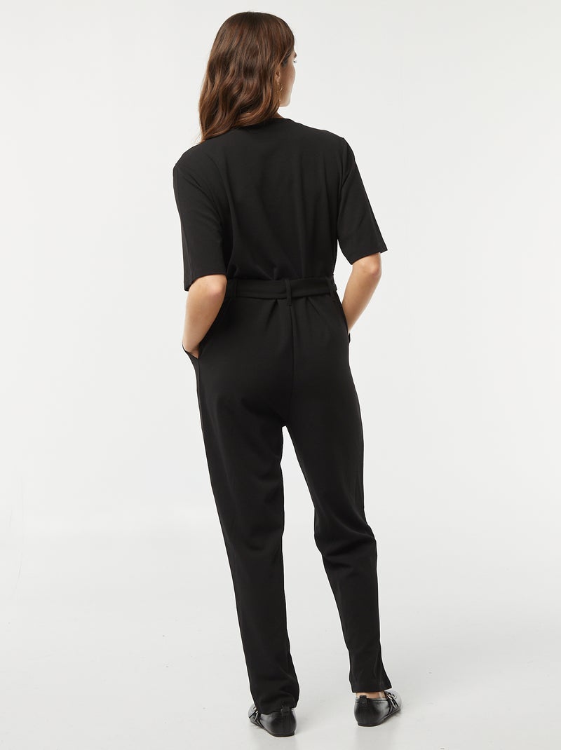 Tuta lunga con scollo a V 'JDY' nero - Kiabi