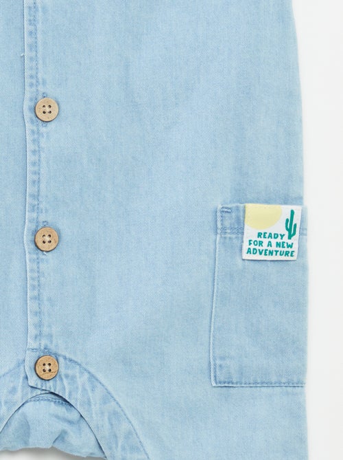 Tuta lunga in denim - Kiabi