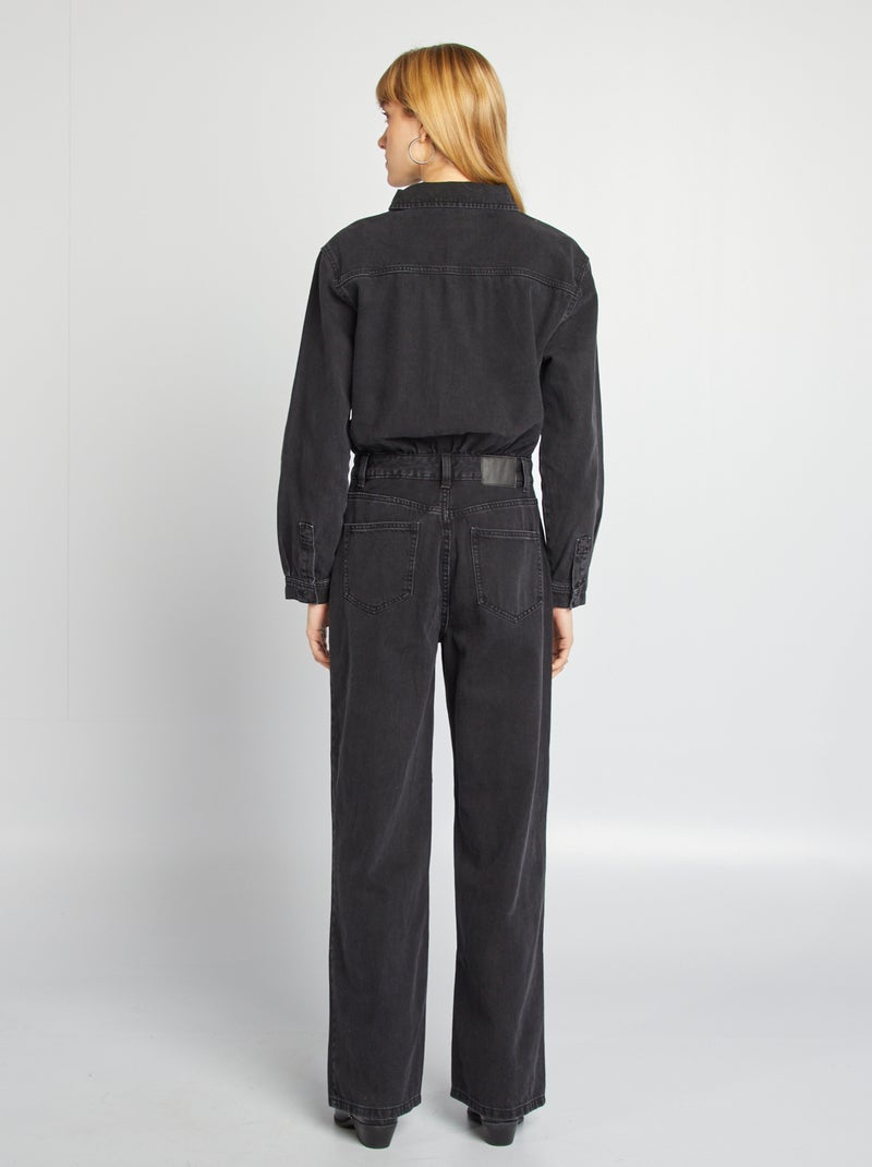 Tuta lunga in jeans GRIGIO - Kiabi