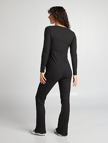 Tuta lunga in maglia a coste 'Only maternity'