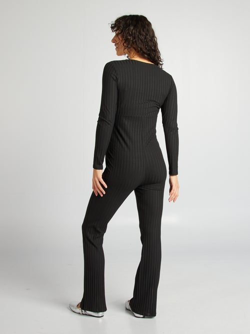 Tuta lunga in maglia a coste 'Only maternity' - Kiabi